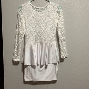 Lace Bodycon Mini Dress